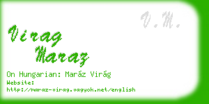 virag maraz business card